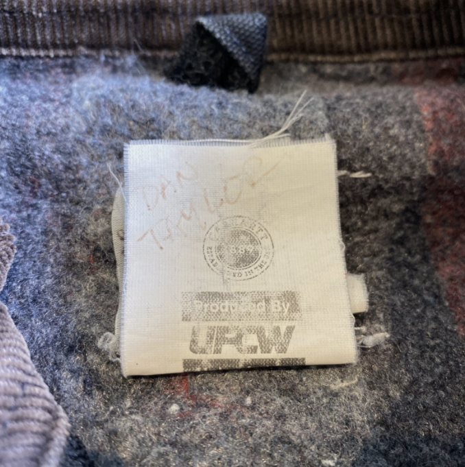 Vintage Carhartt Detroit Jacket J97 Black USA UFCW Made Size Large Blanket Lined