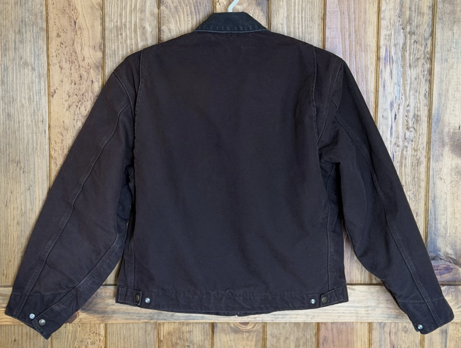 Vtg Carhartt Detroit Blanket Lined Men Large Cotton Duck Jacket USA J97 DKB Or