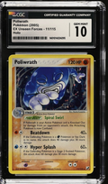 2005 POKEMON EX UNSEEN FORCES HOLO #11/115 POLIWRATH CGC 10 GEM MINT